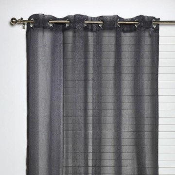 Laura Sheer Stripe Eyelet Curtain 140x220cm