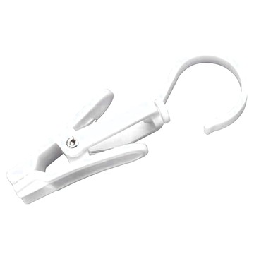 收納桿掛勾式掛衣夾子 10個裝  白色  1組