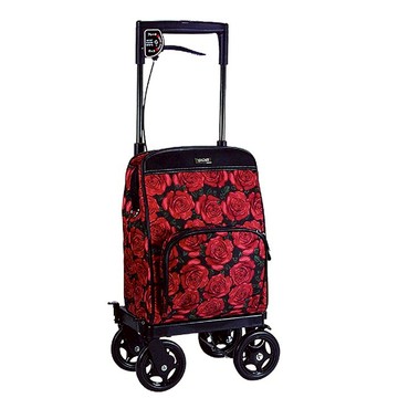 【海夫健康生活館】勝邦福樂智 Melody Primo 側推型購物車 右手用/左手用 玫瑰紋