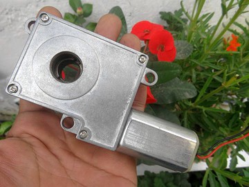 蝸輪蝸桿減速電機 大扭矩 雙滾珠軸承 全金屬齒輪 正反轉 直流12V