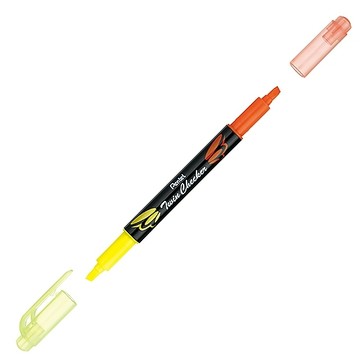 Pentel 飛龍 1.0~3.0mm Twin Checker 雙色螢光筆 /支〖SLW8〗