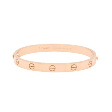 Cartier 卡地亞 Love 手環 #17 18K玫瑰金 【二手名牌BRAND OFF】
