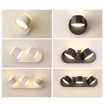 可調角度側壁燈 5W 高亮 LED 室內 鋁材 床頭小射燈 閱讀壁燈