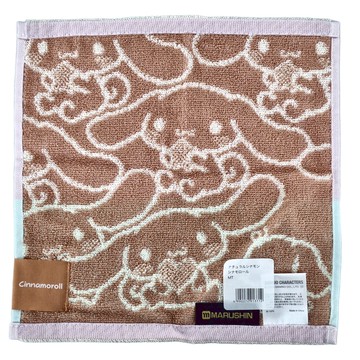 MARUSHIN 丸真 小方巾  大耳狗 卡其色  1條