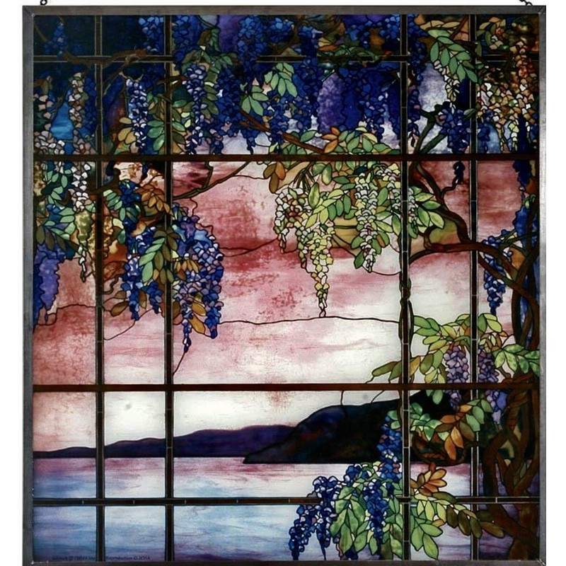幸福の木モダンアート ステンドグラスアートガラスルイス・C・ティファニー