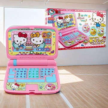 🔥 貝兒優選商品🔥 Hellokitty凱蒂貓早教机 手提電腦筆記本 自助收银机 仿真超市购物体验 發聲音樂 兒童女