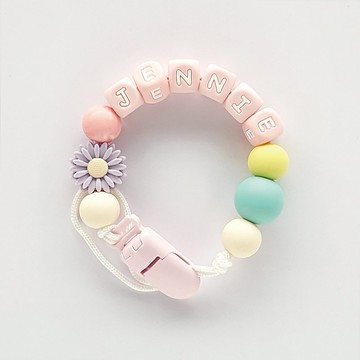 JENNIE 雛菊 客製化奶嘴鏈