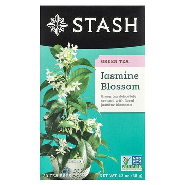 Stash Tea, 綠茶，茉莉花，20 茶包，1.3 盎司（38 克）
