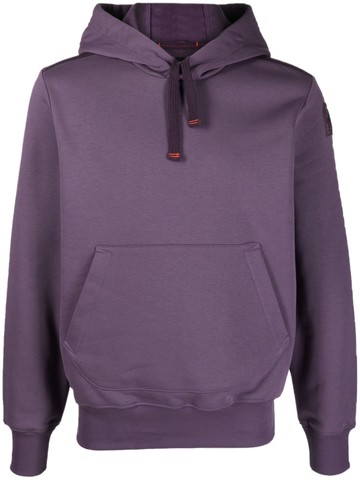Parajumpers - Everest logo-patch hoodie - men - Polyester/Cotton - XXXL - Purple