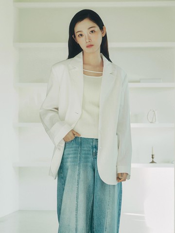 Strap Tailored Blazer (JZJK320B)