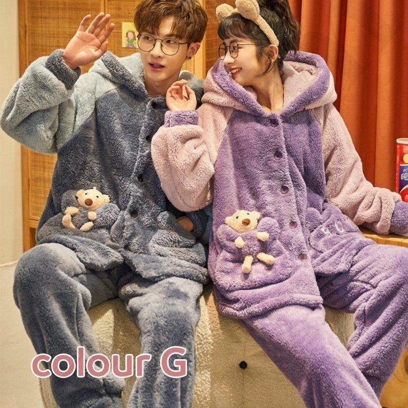 ジュタオピン ペアパジャマ 冬 ペアルック パジャマ メンズ もこもこ ルームウェア カップル パジャマ 秋冬 ペア パジャマ 長袖 ＪＵＴＡＯＰＩＮ＼ジュタオピン] ペアルック パジャマ おそろい パジャマ ペアパジャマ 冬 メンズ パジャマ もこもこ 部屋着 メンズ パジャマ  おそろい パジャマ ペアルック 上下セット カップル 秋 パジャマ おそろい 大人 お揃い パジャマ 部屋着 - メルカリ