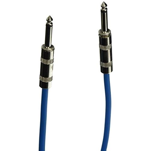 Seismic Audio SASTSX-2Blue-6PK 2-Feet TS 4-Inch Guitar, Instrument, or Patch Cable, Blue