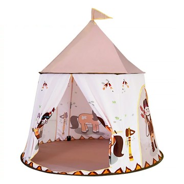 PAPA'S TOY 可愛風圓形印地安帳篷  116 x 116 x 123 cm  多色  1個