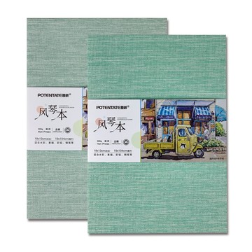 普思AP 【遵爵】全棉冊頁風琴本溪-細紋/中粗細紋-清新綠Z4921572A