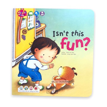 厚紙板書『送音視頻』閃亮英文 blink blink English 生活扮演 兒童繪本 翻翻書 洞洞書 互動幼兒繪本