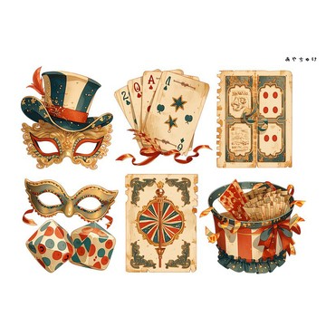 【6 月新品】20-134-0145 裁斷紙 馬戲團風格