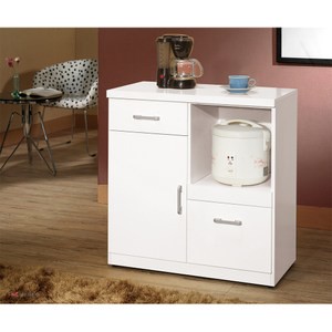 祖迪白色2.7尺單門碗碟櫃下座