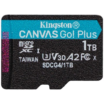 Kingston Canvas Go!Plus microSDXC UHS-I (U3)(V30)(A2) 1TB 記憶卡 (SDCG4/1TB)