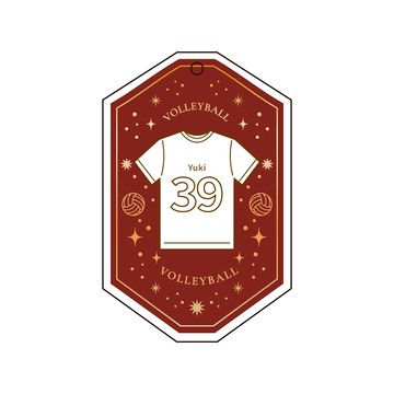 客製化透明球衣吊飾