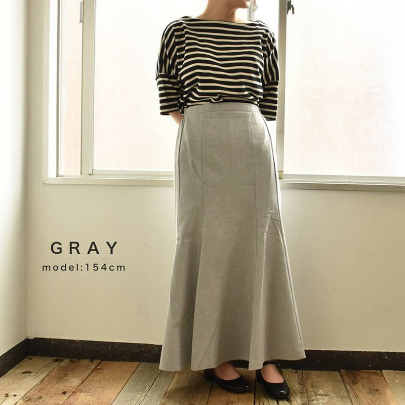 マーメードスカート ロングスカート レディース ブランド Omnes オムネス 無地 シンプル かわいい おしゃれ 通販 Lineポイント最大0 5 Get Lineショッピング