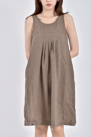 加購優惠(S) 無袖綠色洋裝