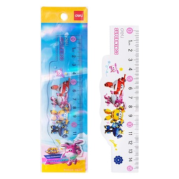 得力Deli Super Wings卡通直尺/EH658/15cm