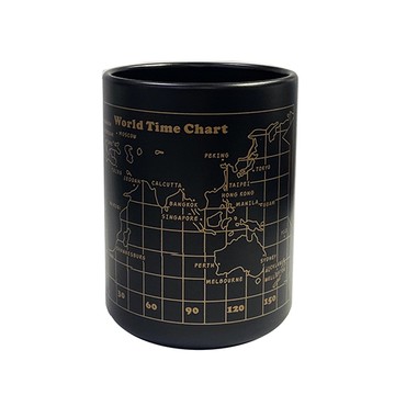 文具通 PC-2341地圖筆筒 鐵製 7.5x10cm