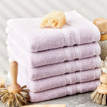 SOFT TOUCH Bath&Living 毛巾 160g 30支 棉紗  紫色  5條
