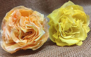 春日手繪染棉布胸花/針組