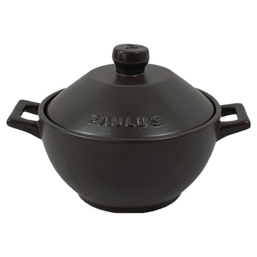 PAULUS UA 耐熱砂鍋組 鍋子1入+鍋蓋1入 灰色  14cm  1個