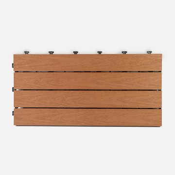 【5入組】特力屋 拼接踏板 塑木淺棕 60x30cm