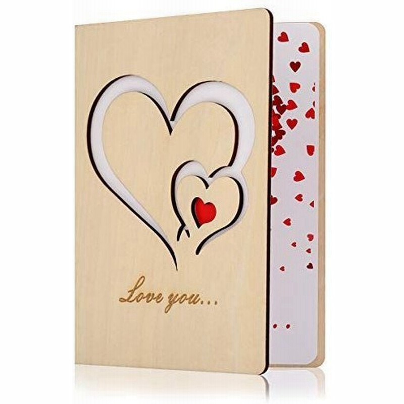 木製グリーティングカード バースデーカード 誕生日カード バレンタインデーカード 木製記念日カード 結婚記念日カード 手作りの誕生日カード 通販 Lineポイント最大get Lineショッピング