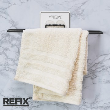 【完美主義】無膠痕 Refix利酷貼烤漆大毛巾掛架 MIT台灣製-C0134