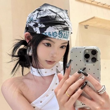 桃園出貨✨韓系小衆魔術頭巾運動圍脖套防曬包頭巾面巾夏季騎行防曬全臉面罩