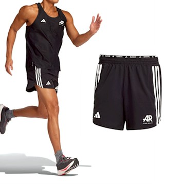 Adidas OTR AR Short 男款 黑色 運動 休閒 腰部 抽繩 吸濕 排汗 反光 短褲 JC7371