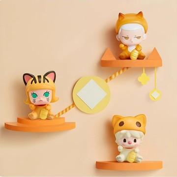 ❰茉莉第一個家❱👑現貨➕預購POPMART泡泡瑪特泡泡萌粒 招財貓貓系列公仔盲袋潮流玩具禮物