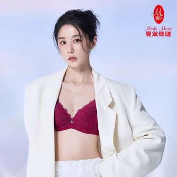 曼黛瑪璉 Hibra大波包覆內衣 C90-F罩杯(苺紫紅)