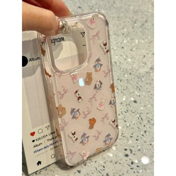 卡通滿屏蝴蝶結西高地狗狗適用iPhone14蘋果15promax手機殻16新款