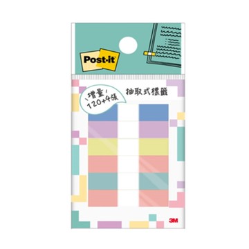 3M Post-it 6色抽取式標籤(683-6)-柔色