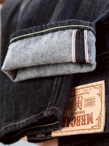 11OZ春夏薄款黑牛赤耳丹寧九分褲 Mbbcar窄幅阿美咔嘰洗水牛仔褲