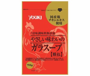 ユウキ食品 やさしい味わいのガラスープ 70g袋×10袋入×(2ケース)｜ 送料無料