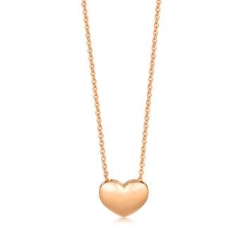 薄荷系列 愛心 18K玫瑰金項鍊