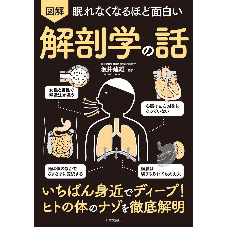 図解眠れなくなるほど面白い解剖学の話 坂井建雄 監修