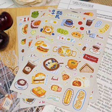 衣食住興組切膜貼 / 美食圍巾冬日風 / 手帳文具裝飾款