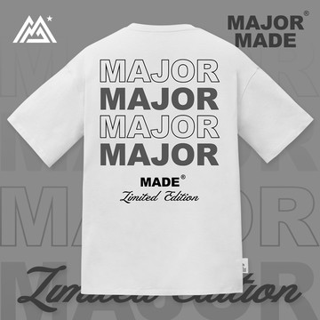 四排感字母泡泡膠短TEE