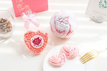 情人節禮物推薦 送禮組合禮袋D款 馬口鐵盒馬林糖2入+紅麴米香