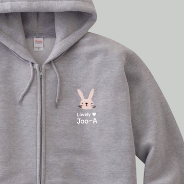 客製化姓名上衣 厚實溫暖雙層純棉外套 🇰🇷韓國進口 秋冬 班服 素色 抽繩 連帽外套 HAWAHEE