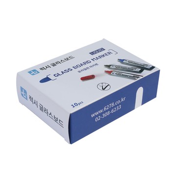 Luxy 玻璃白板筆 藍色 10入  10個