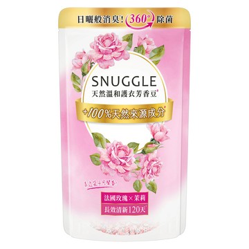 熊寶貝天然溫和護衣芳香豆-法國玫瑰X茉莉補充包 300ML