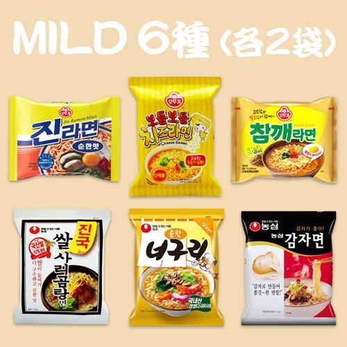 人によって味の感じ方は様々　MILD韓国ラーメン　合計１２袋